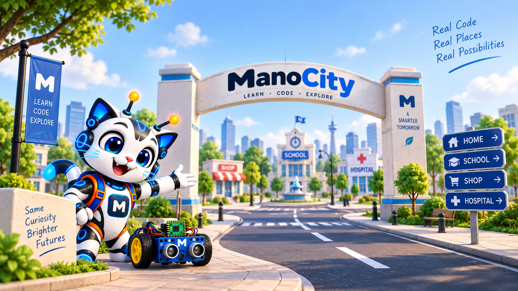 Mano exploring ManoCity